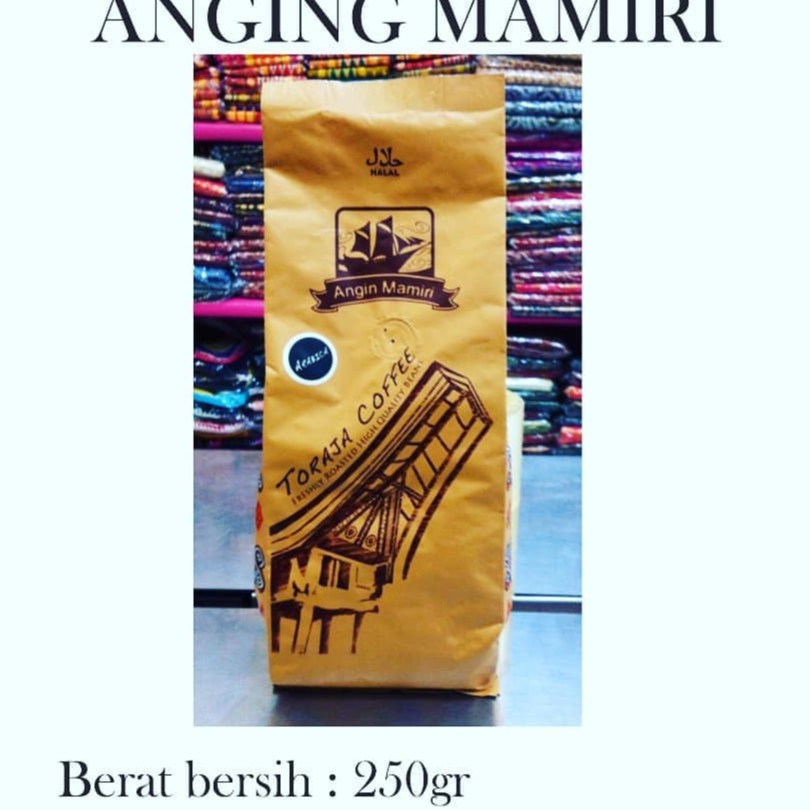 

kopi toraja arabica ,robusta & special blend 250 gr cap angin mamiri