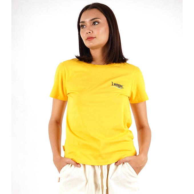 Insight Kaos Wanita Lengan Pendek Kuning Pockey Tee ILS991403-YEL Planet Surf