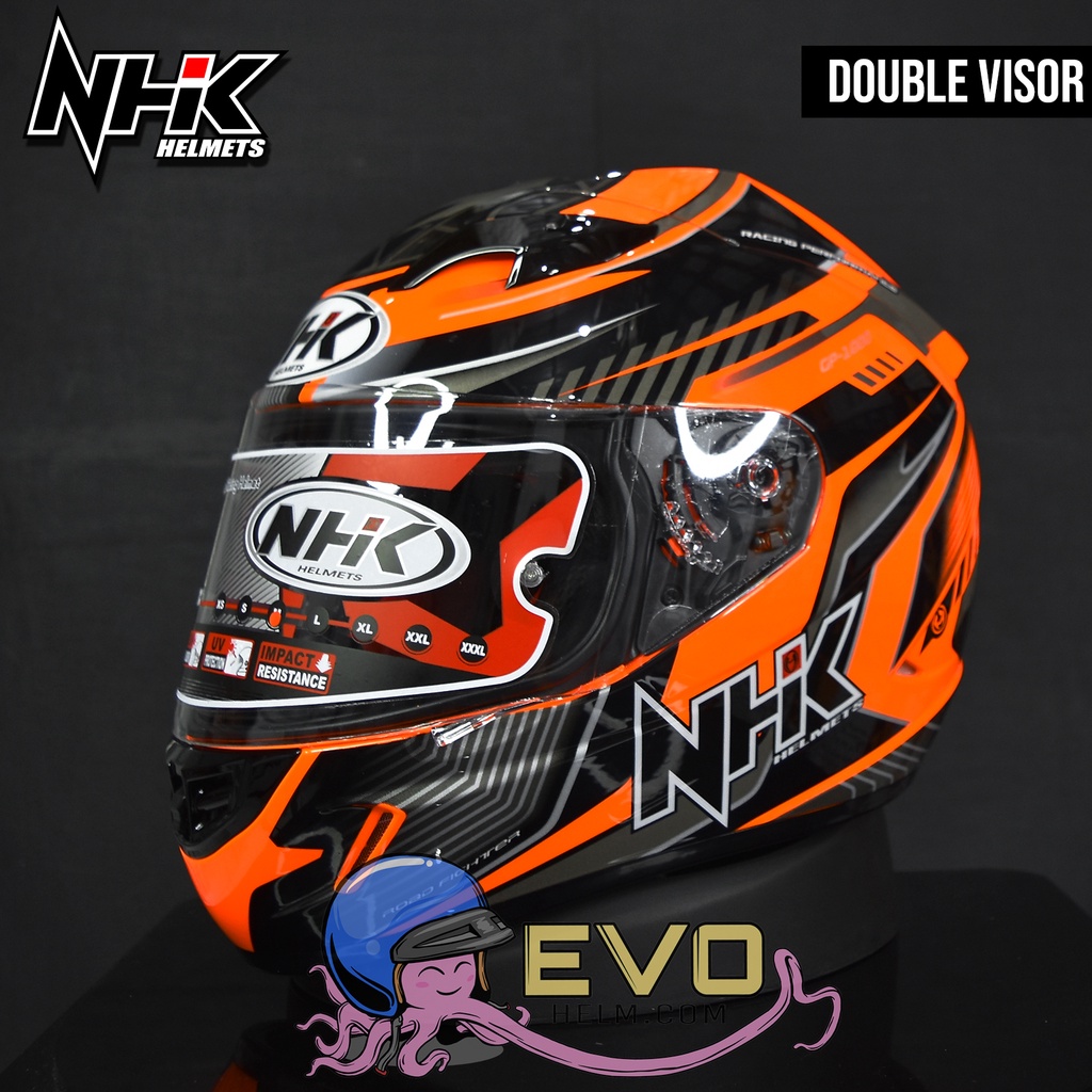 NHK GP 1000 SE PLASMA ORANGE FLUO SILVER