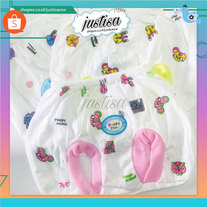 Promo !! HAPPY TIME-CELANA POP BAYI NEW BORN 12PCS CELANA BAYI MURAH