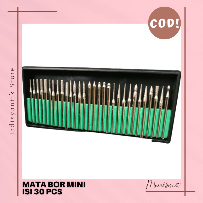 Mata Tuner Set 30 Pcs - Mata Bor Ukir Grafir Mata Bor Mini Grinder - Set Cuner Mata Bor Diamond
