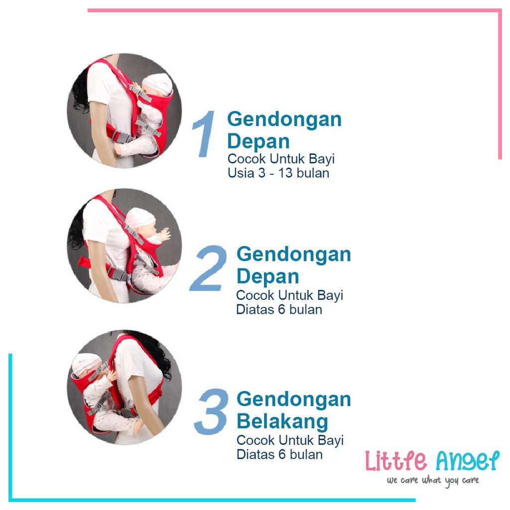 Gendongan Bayi Depan Belakang Baby Hipseat Premium Import Baby Carrier Polos Murah COD