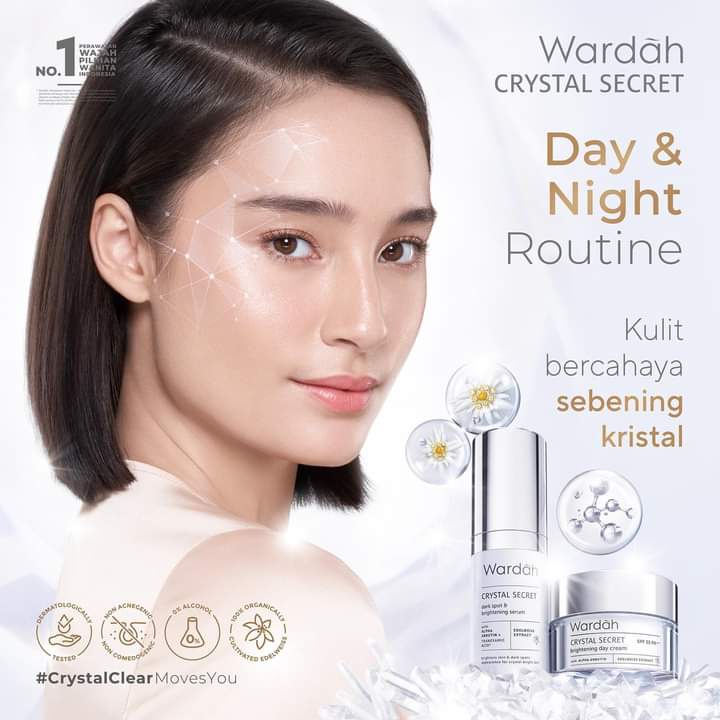 Paket Glowing Wardah Crystal Secret 4pcs