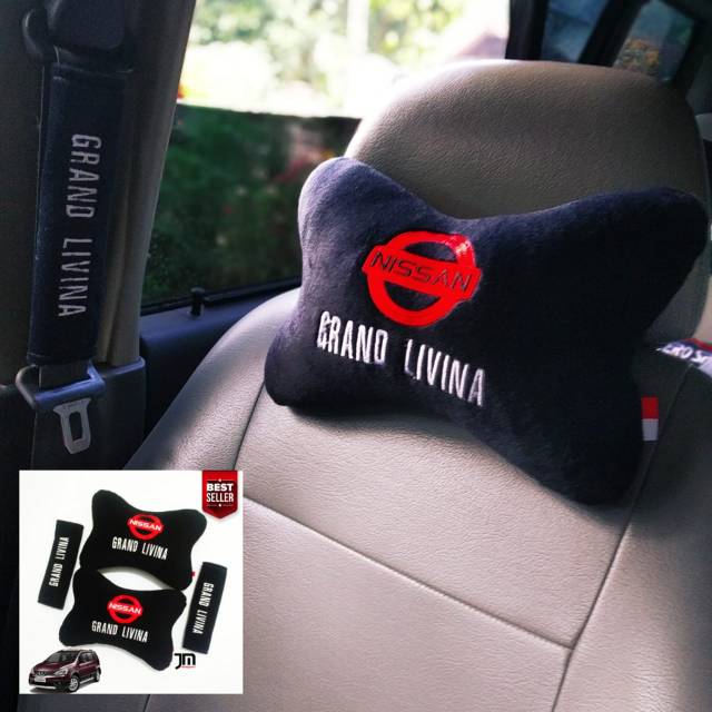 Bantal sandaran kepala jok mobil Nissan grand livina