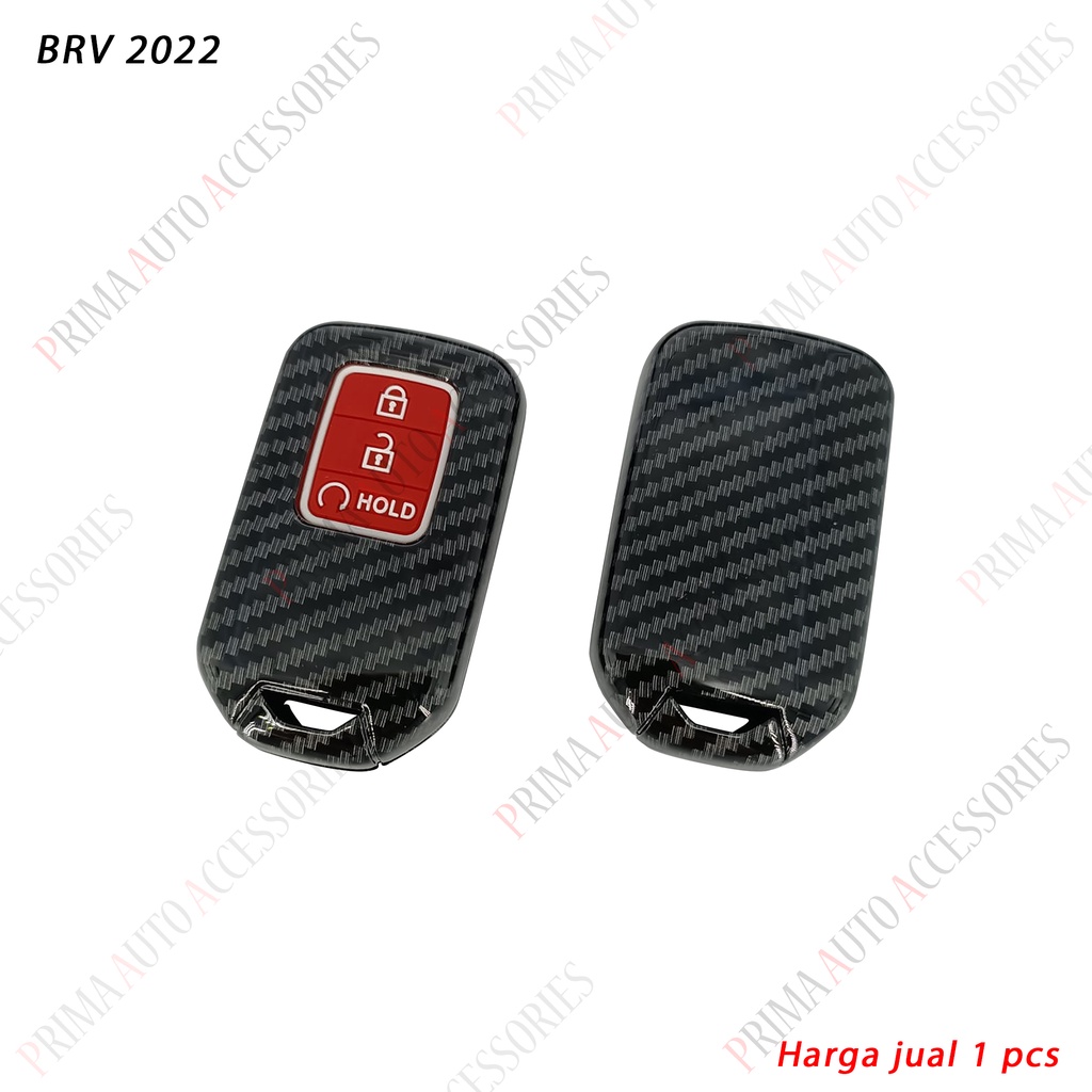 Casing Cover Hardcase Kunci Remote Mobil Fiber Carbon - Honda BRV 2022