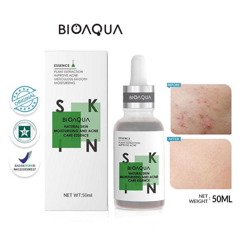 BIOAQUA Serum Moisturizing Essence 30ml Niacinamide Acne Care Hyalurinic Acid | Serum Wajah by AILIN