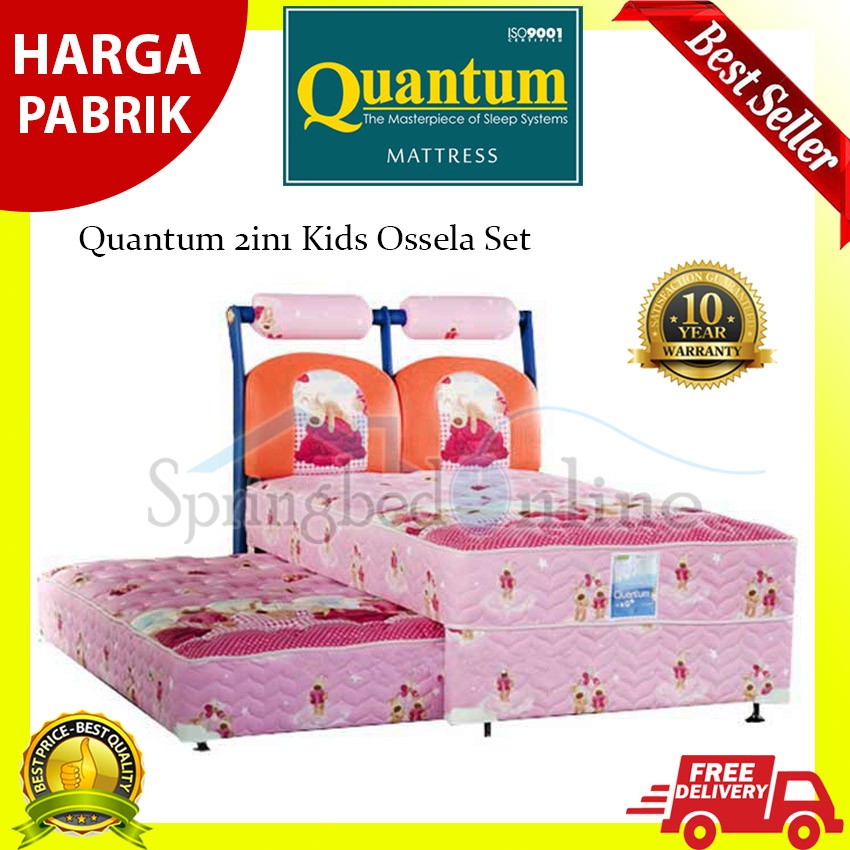 Quantum 2in1 Kids Ossela Set- Springbed (Full Set)