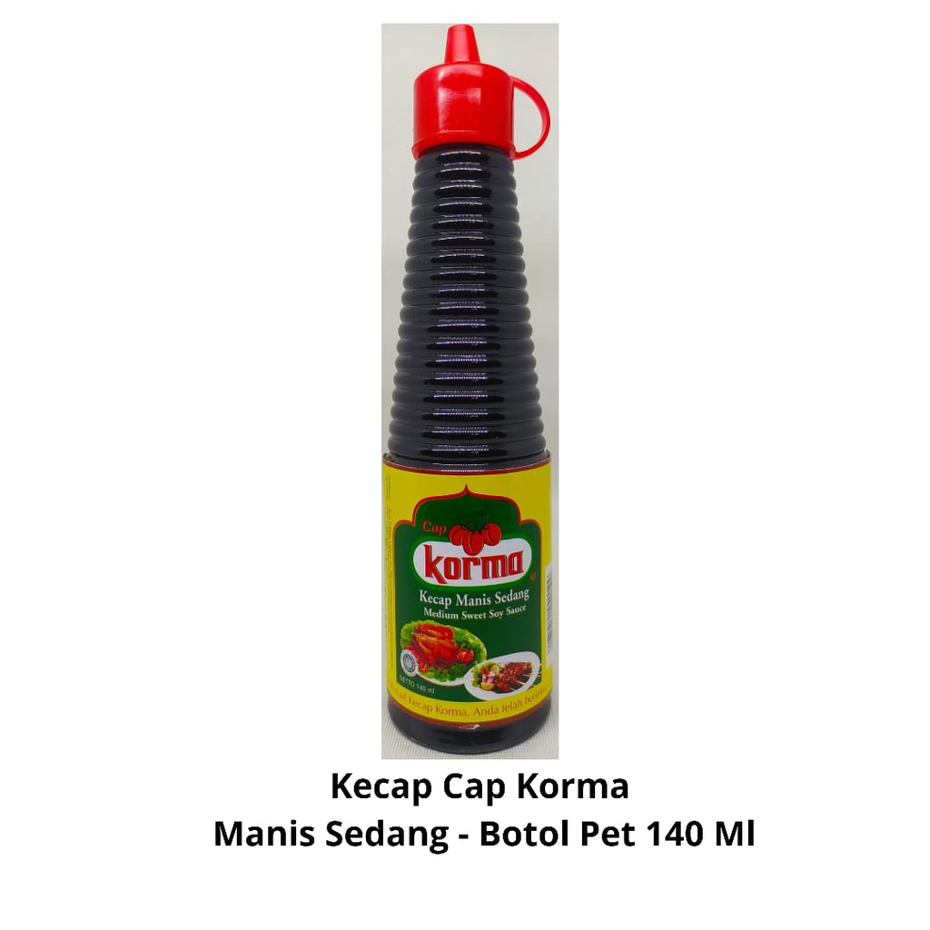 

Kecap Cap Korma - Manis Sedang 140 Ml