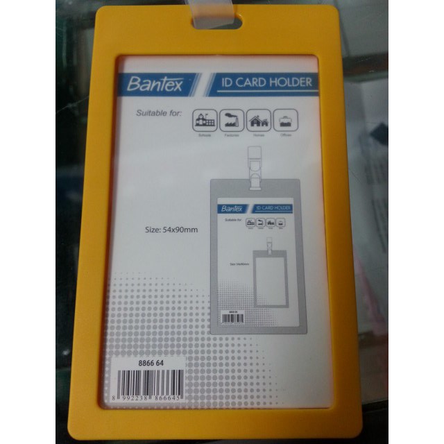 

ID Card Holder 54 X 90 mm Reff 8866 with Clip / Portrait