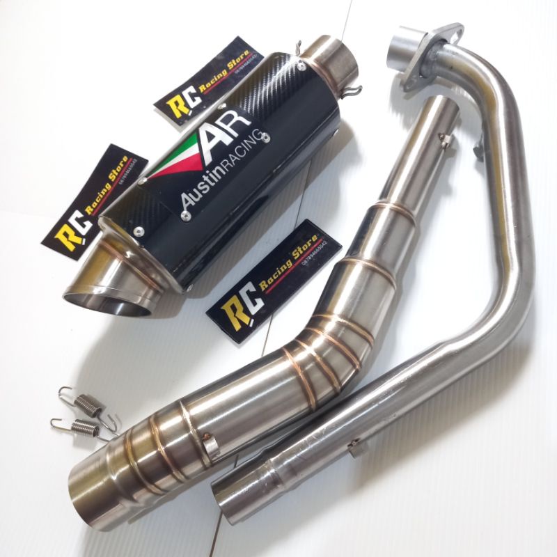 Knalpot AR AUSTIN Racing Mx King - Mx135 -Vixion - R15 v2 v3 - Xabre -Byson - MT15 - Satria fu - fi 