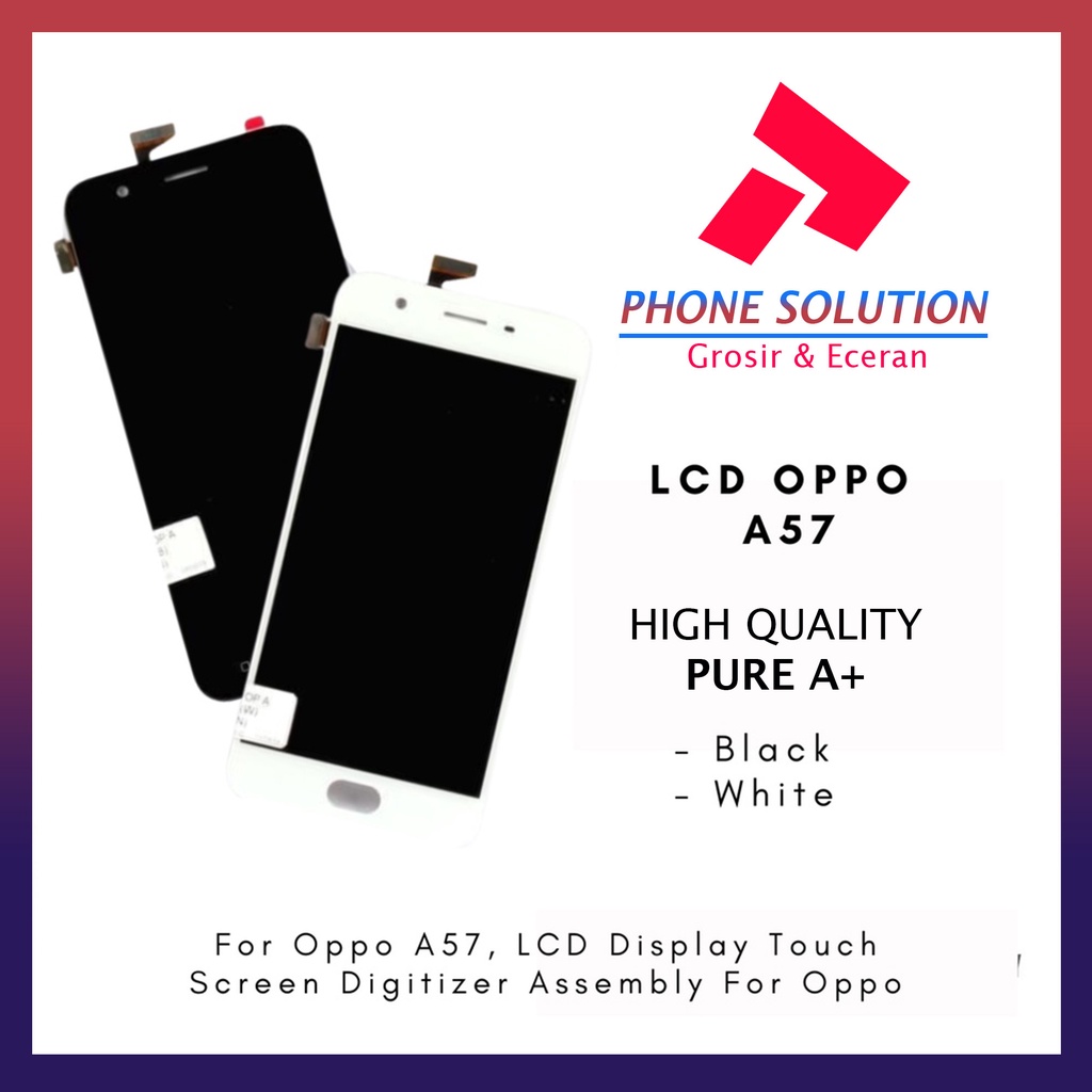 LCD Oppo A57 Fullset Touchscreen - Parts Kompatibel Dengan Produk Oppo // Supplier LCD Oppo A57 - Garansi 1 Bulan