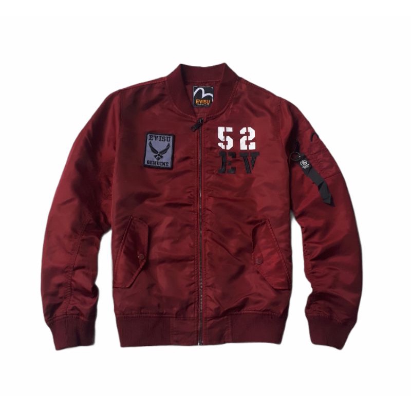 Evisu MA1 Bomber jaket size L (69x59) kondisi mulus ada sedikit minus dilengan cek foto