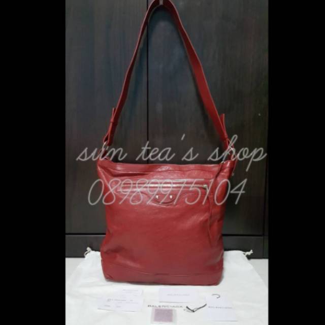 Authentic Balenciaga Courier Red Bag