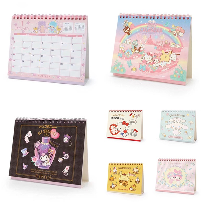 (Aaoottuuoo5.Id) Kalender Meja 2022 Motif Kartun Anjing Lucu Untuk Sekolah / Kantor