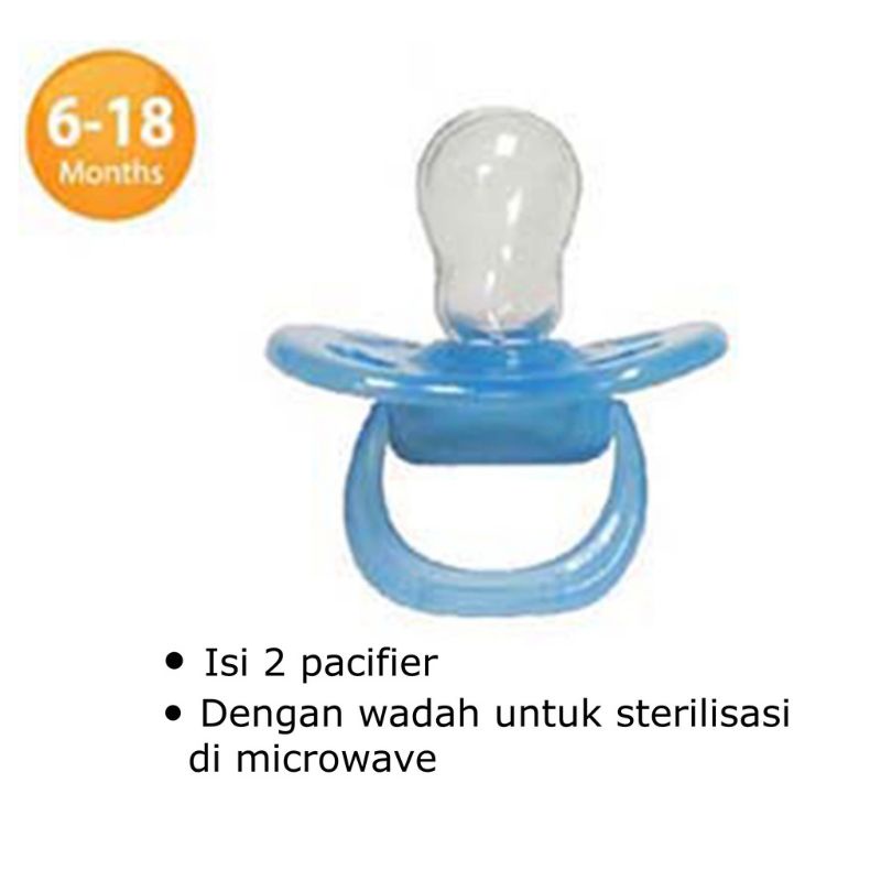 Baby Safe Air flow Pacifier S M 0+ 6+ bulan empeng bayi isi 2 PC01S PC02M