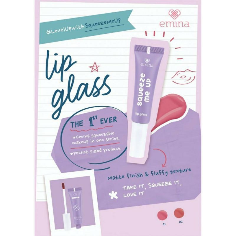 Emina Squeeze me Up Lip Glass | EMINA LIPSTIK