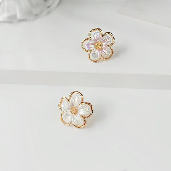 anting s925 bunga simpel new flower earrings (3F5) jan292