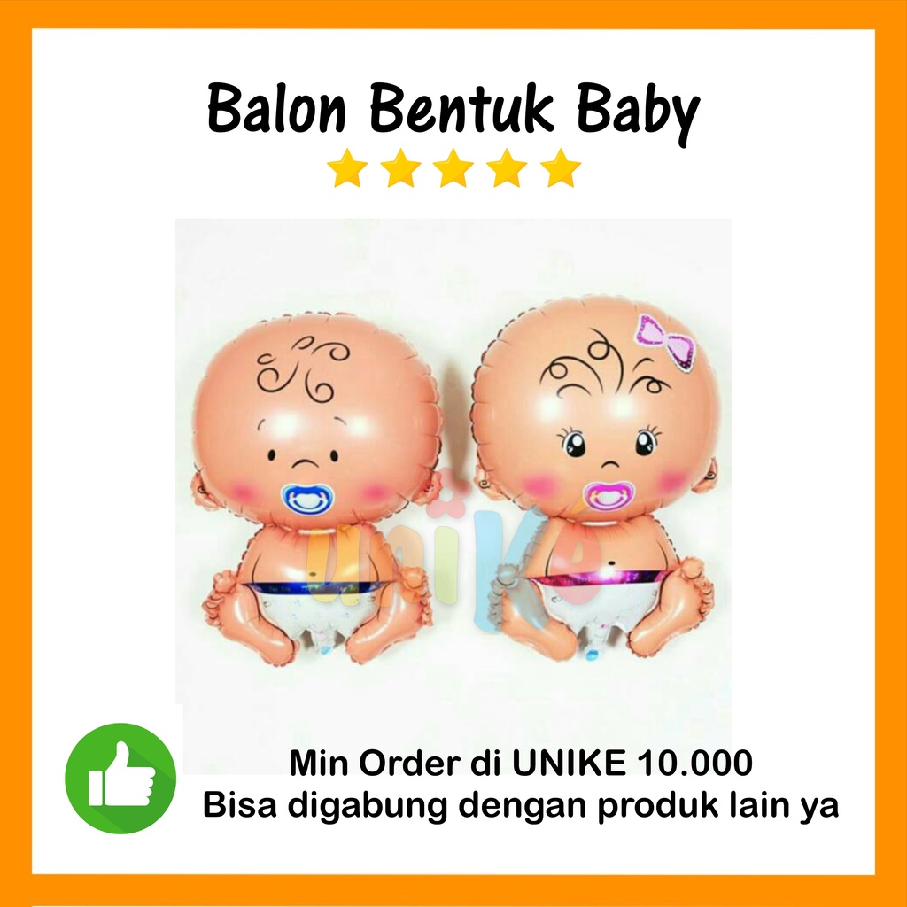 Balon Foil Seri Baby BAYI New Born Perlengkapan Ultah Tasyakuran