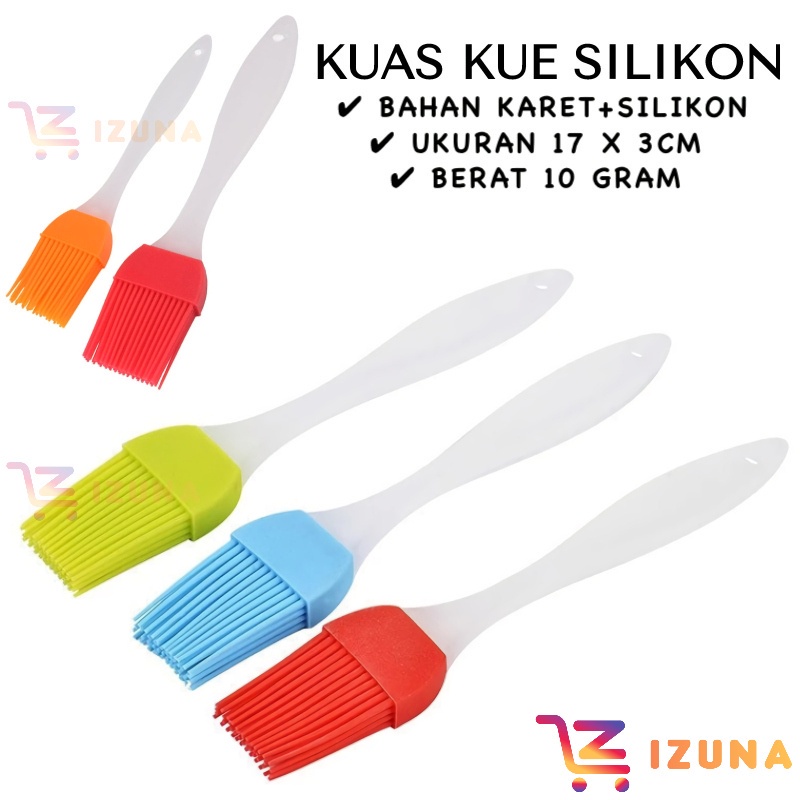 [IZUNA] KUAS SILICON TAHAN PANAS / KUAS MENTEGA / KUAS BBQ / FOOD BRUSH / KUAS SILICON FOOD GRADE