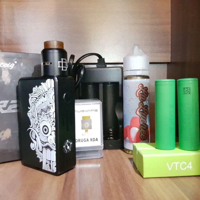 Paket Ngebul MOD Hotcig R233 Authentic Kit RDA Baterai