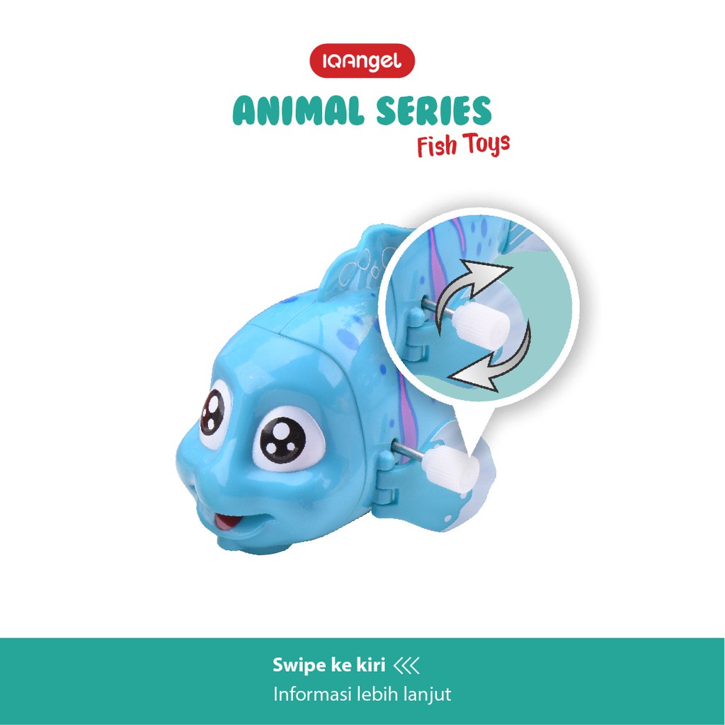 IQANGEL Nemo Fish Toys - IQ656 / Mainan Bayi Edukatif / Mainan Motorik Anak / Mainan Ikan Lucu