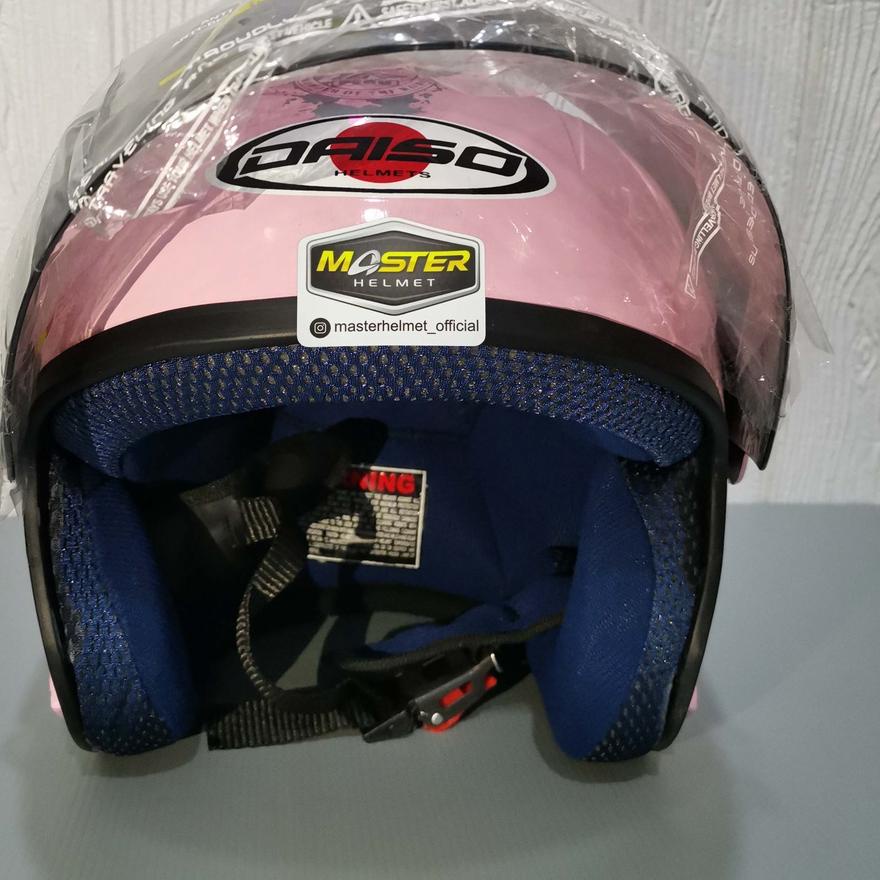Big Sale - HELM HALF FACE EVOLUTION MOTIF KORAN PINK GLOSSY MIRIP GM EVO MURAH HELM DEWASA HELM NEWS