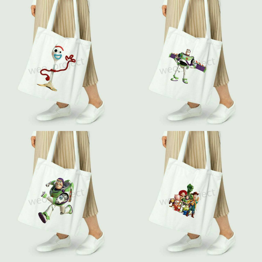 TOTE BAG KANVAS MURAH / TOTE BAG WANITA / TOTE BAG MOTIF TOY STORY