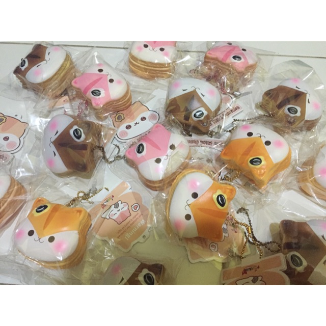 Squishy poli pancake pancakes mini lisenced original rare slow soft tag cute