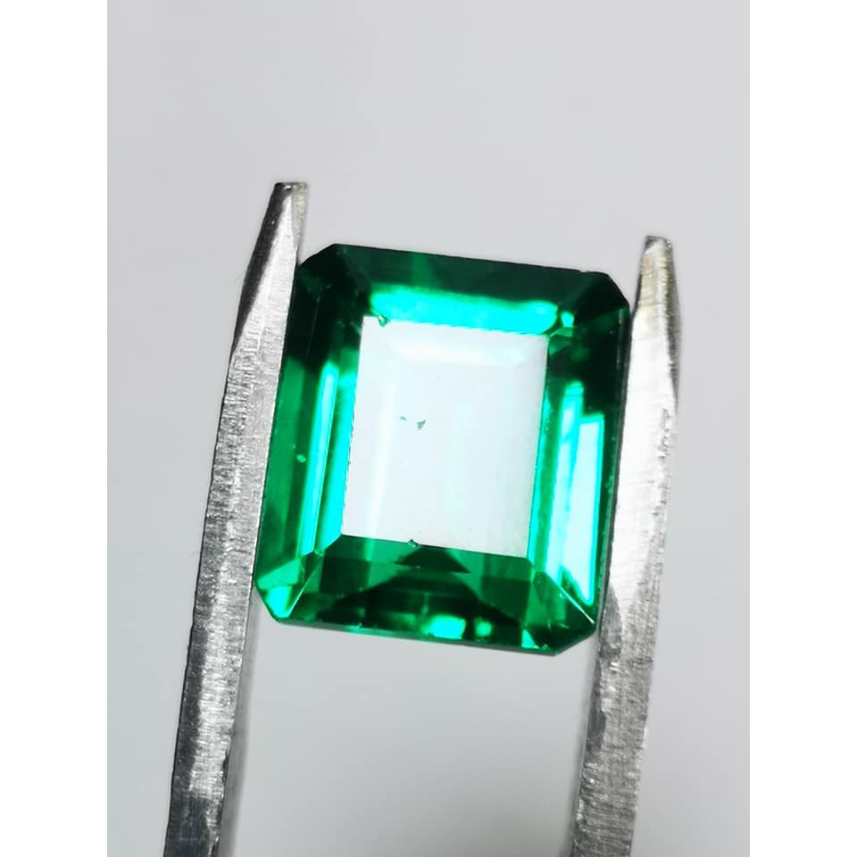 Batu Permata Natural Green Topaz Octagon Step Cut High Quality