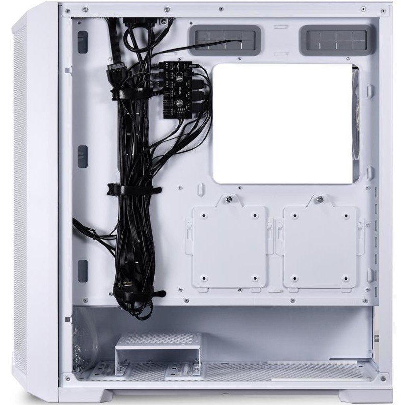 Casing LIAN LI LANCOOL 215 WHITE - SIDE TEMPERED GLASS