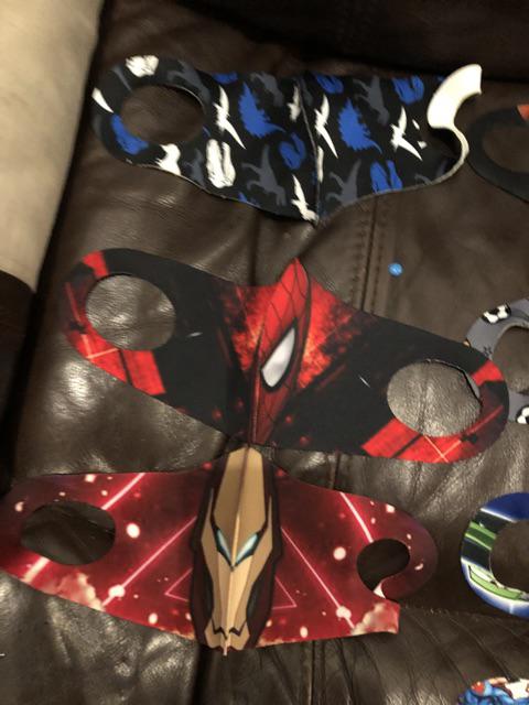 Cod Masker Anak Versi Terbaru Iron Man/lol/tsum²/doraemon