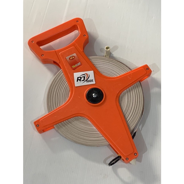 Measuring Tape / Meteran Terbuka Roll Tancap Fiber PVC Karet ATS 100 M