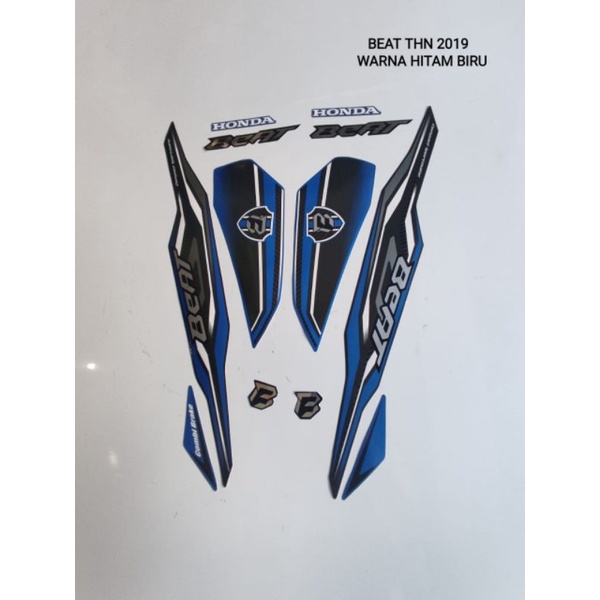 STRIPING BEAT 2019 HITAM BIRU