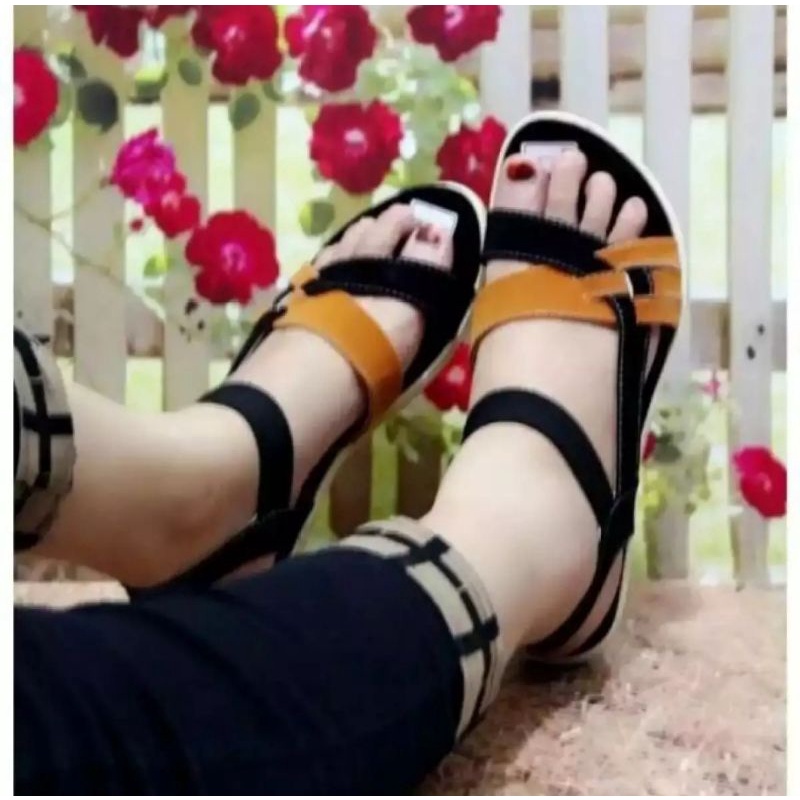 sandal wanita tali kepang mh01