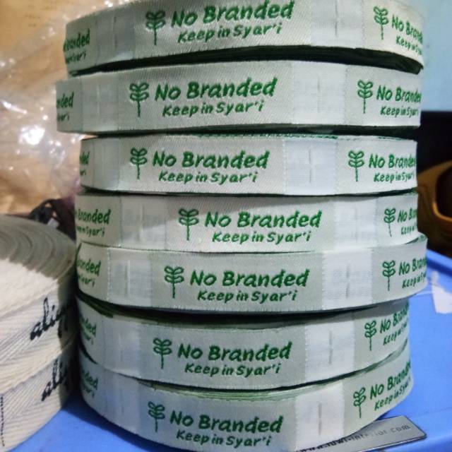 

Label woven/label bordir/label baju