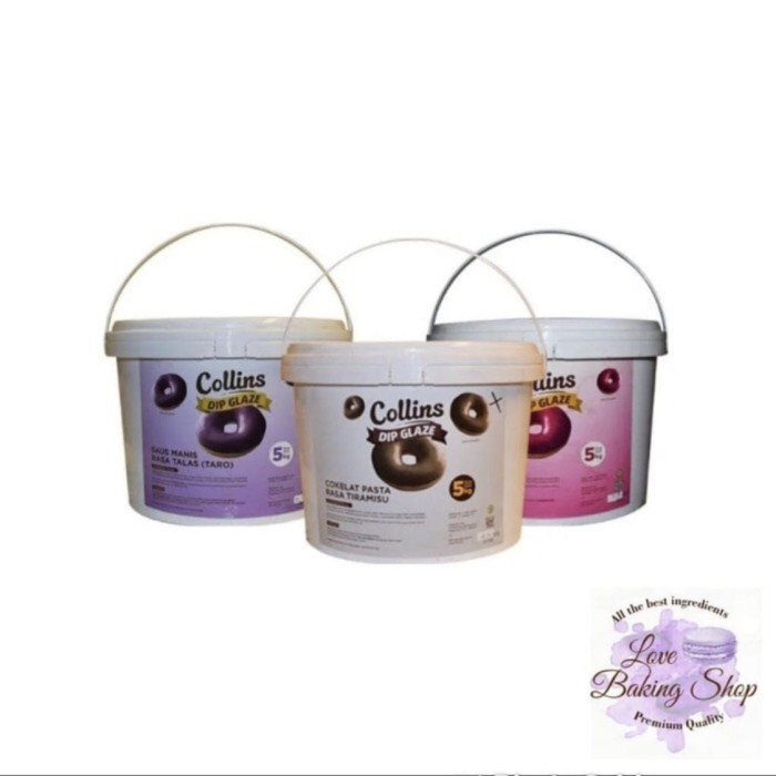

Spesial Promo - Collins Diplaze 5Kg Rasa Dark Choco Asli Enak Topping Donat Ropang Dll