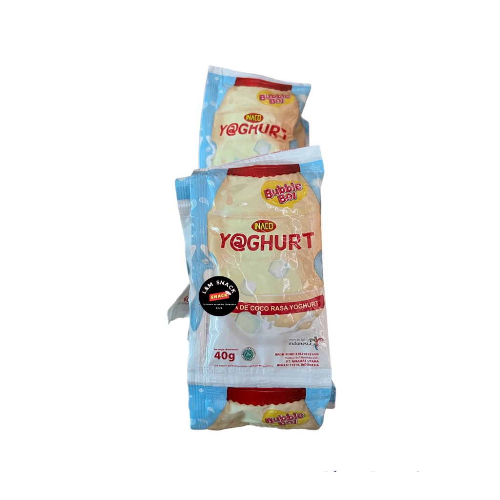 Inaco Bubble Boi Nata De Coco Rasa Yoghurt/Grape/Leci/Blackcurrant