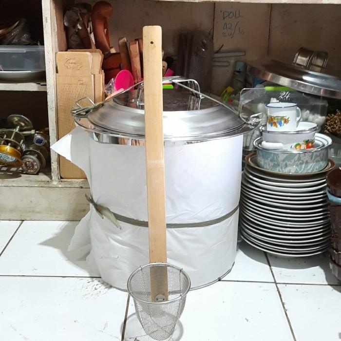 Cooking Filter Serok Mie Ayam Stenlis/Saringan Mie Ayam Kocok