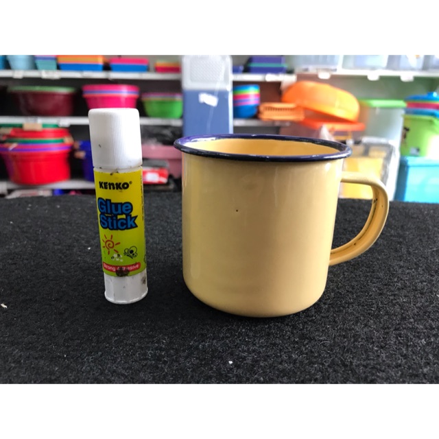 Cangkir Seng Motif Polos 250ml / Mug Jadul / Cangkir Jadul / Cangkir Seng