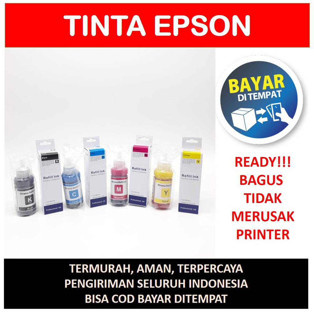 Tinta Epson L120 L210 L300 L310 L220 L360 L365 L565 L455 L130 Warna