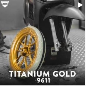 Cat Pilox Diton Premium Titanium Gold 9611 400cc warna emas untuk velg mesin sepeda motor mobil helm