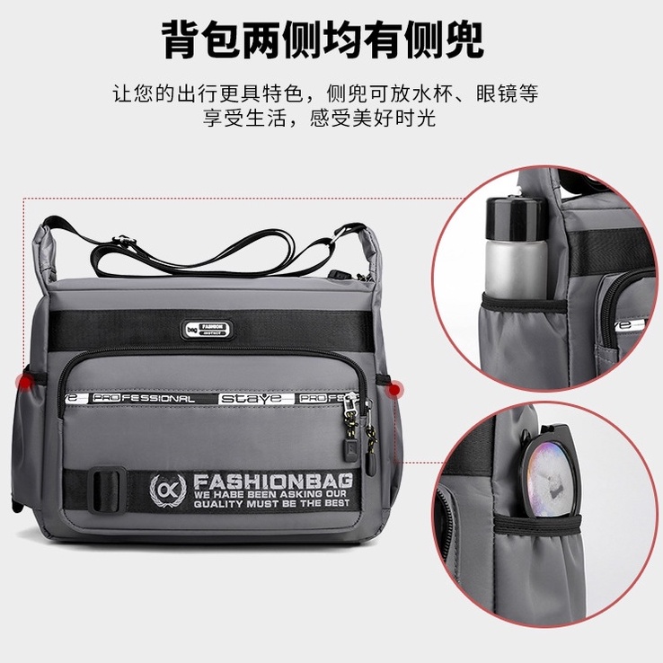 Tas Selempang Premium Tas Slingbag IMPORT,  Tas Samping Waterproof