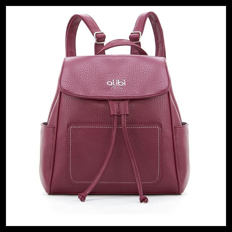 PRODUK MURAH ALIBI PARIS TAS RANSEL WANITA VABIOLA FUSHIA BAG-T5489F1 STOCK TERBATAS