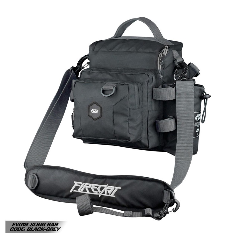Tas Pancing / Evo19 Sling Bag Limited Firecast-Black Grey