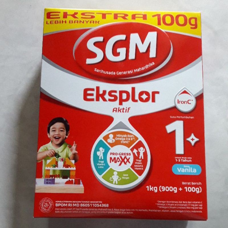 SGM EKSPLOR 1 PLUS COMPLINUTRI ( 900 GRAM ) RASA MADU