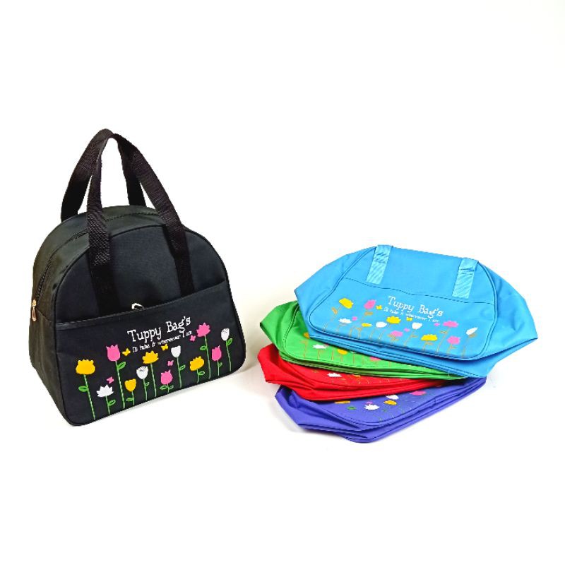 TAS POP FLOWER / TAS BEKAL MAKAN / LUNCH BAG / HAND BAG /  TAS JINJING / TAS TRAVEL / TAS SEKOLAH