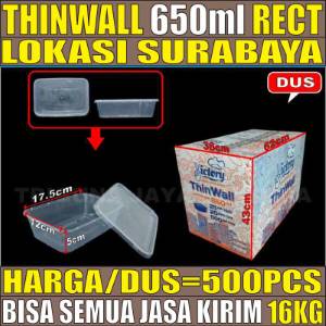 Thinwall 650ml Dus Semua Jasa Kirim Ekspedisi Kotak Makan Panjang Surabaya