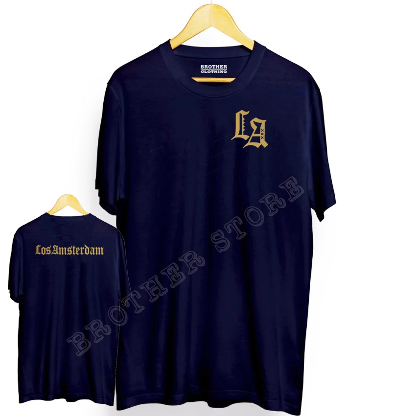 Kaos Distro LA Front Back Gold Premium