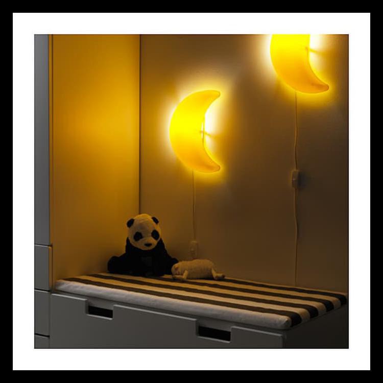 Hot List 1.Ikea Lampu Kamar Anak, Lampu Dinding Motif Bulan Sabit Habisin Stok