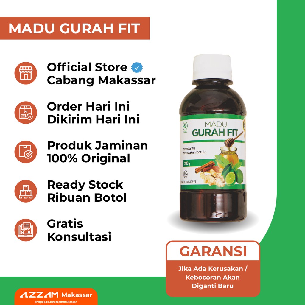 

Madu Gurah Fit Obat Sesak Nafas Bronkitis Sinusitis Radang Tenggorokan